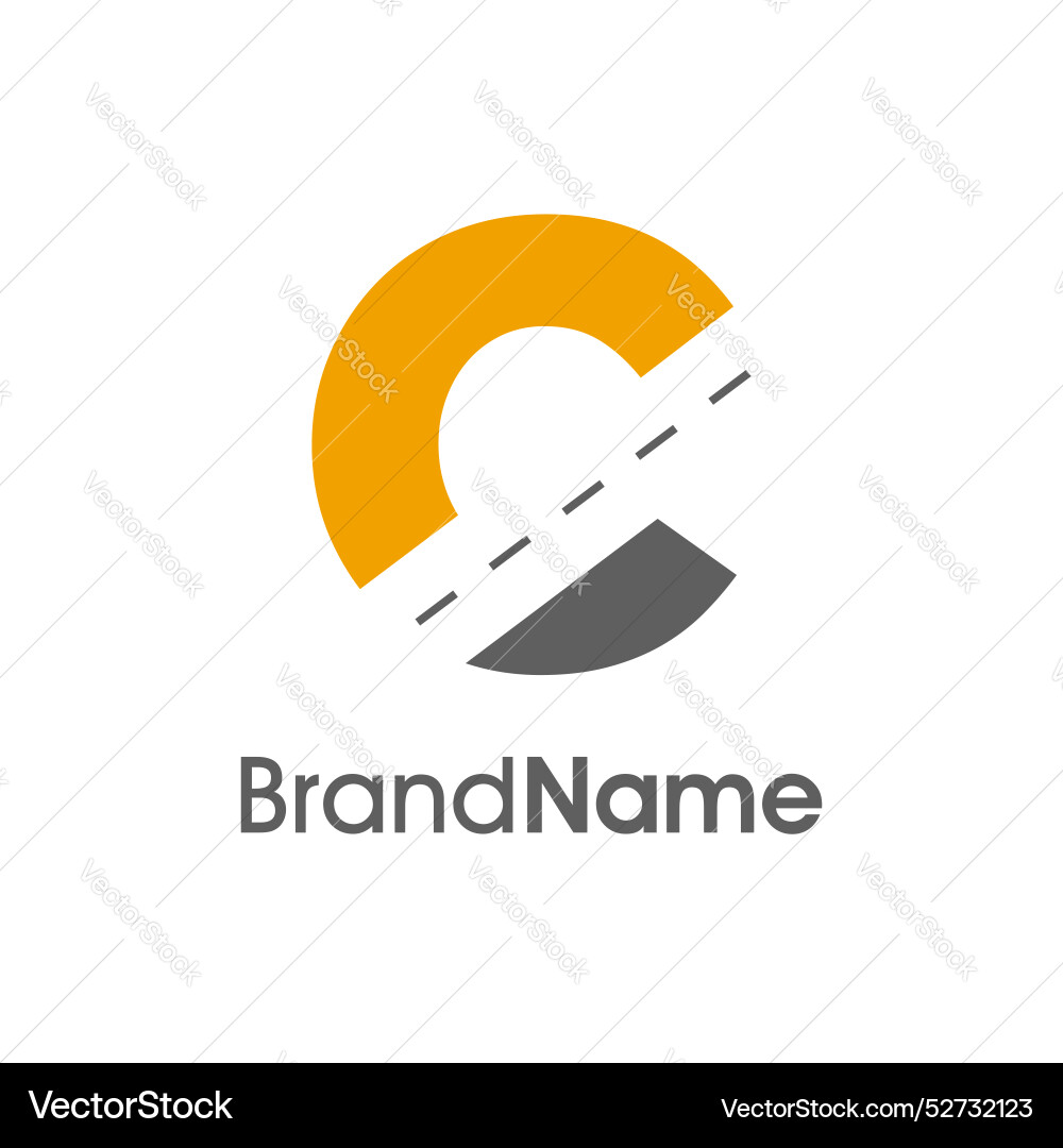 Simple initial c way logo Simple initial c way logo vector image