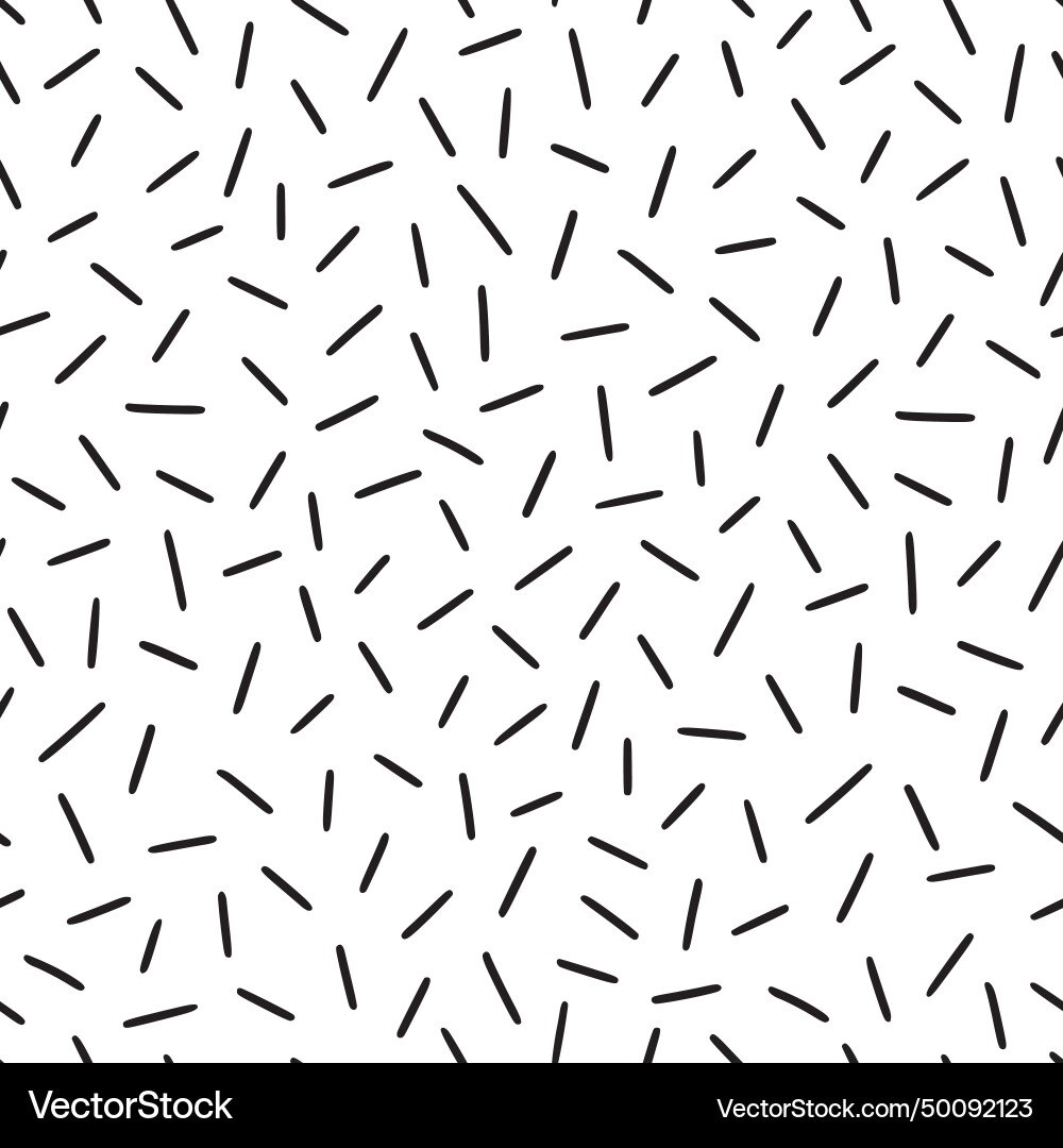 Small dash pattern on white background hand drawn Vector Image