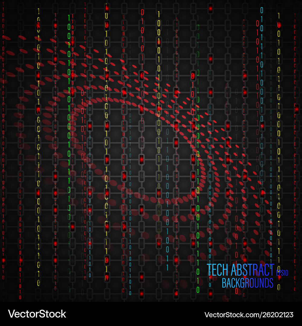 Tech abstract scene vector image