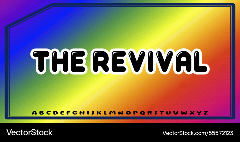 Text effects with editable colors and abstract vector image
