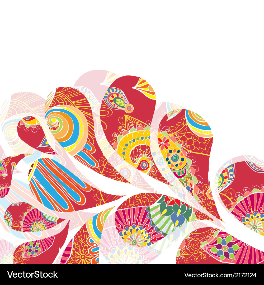 Abstract colorful background with drops Vector Image