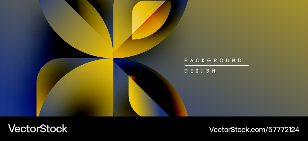 Abstract floral design overlapping shapes create Abstract floral design overlapping shapes create Vector Image