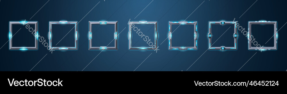Avatar frames for digital game ui interface Avatar frames for digital game ui interface Vector Image