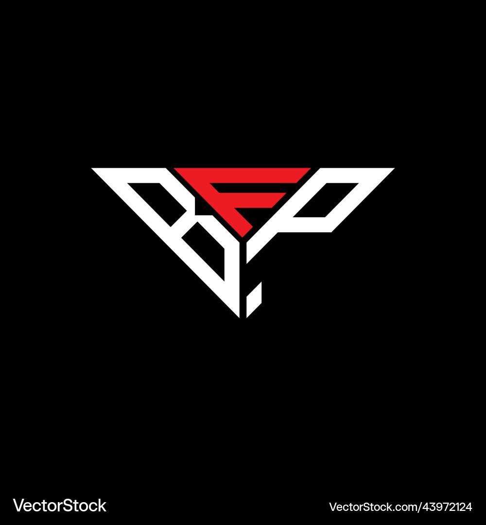 Bfp letter logo creative design with graphic – Royalty-Free Vector ...