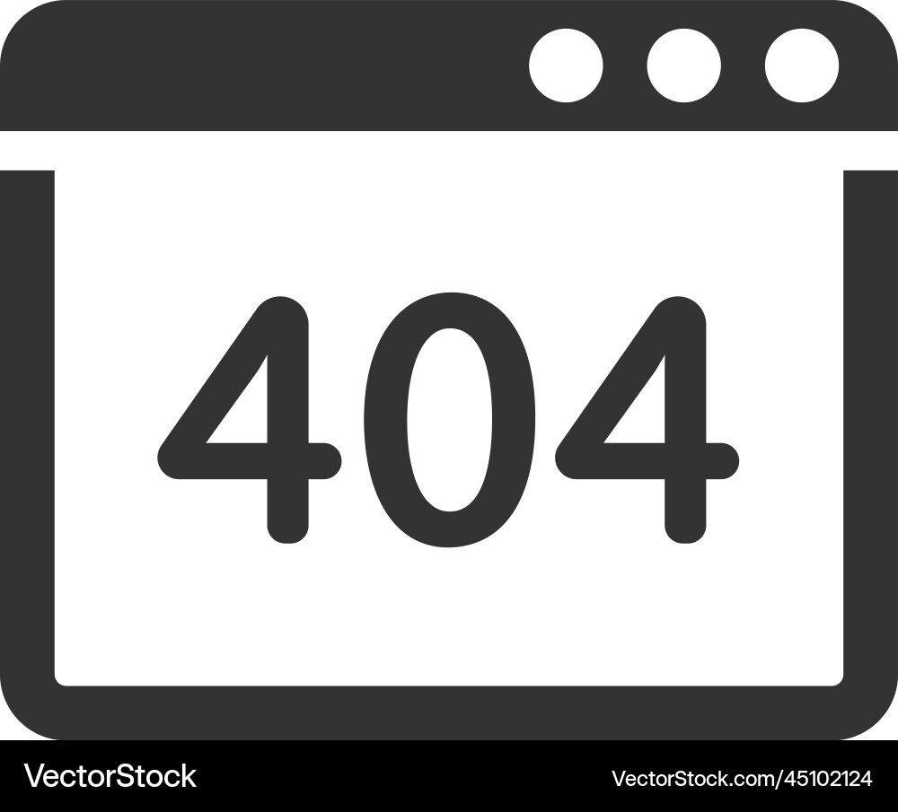 Browser error icon Vector Image