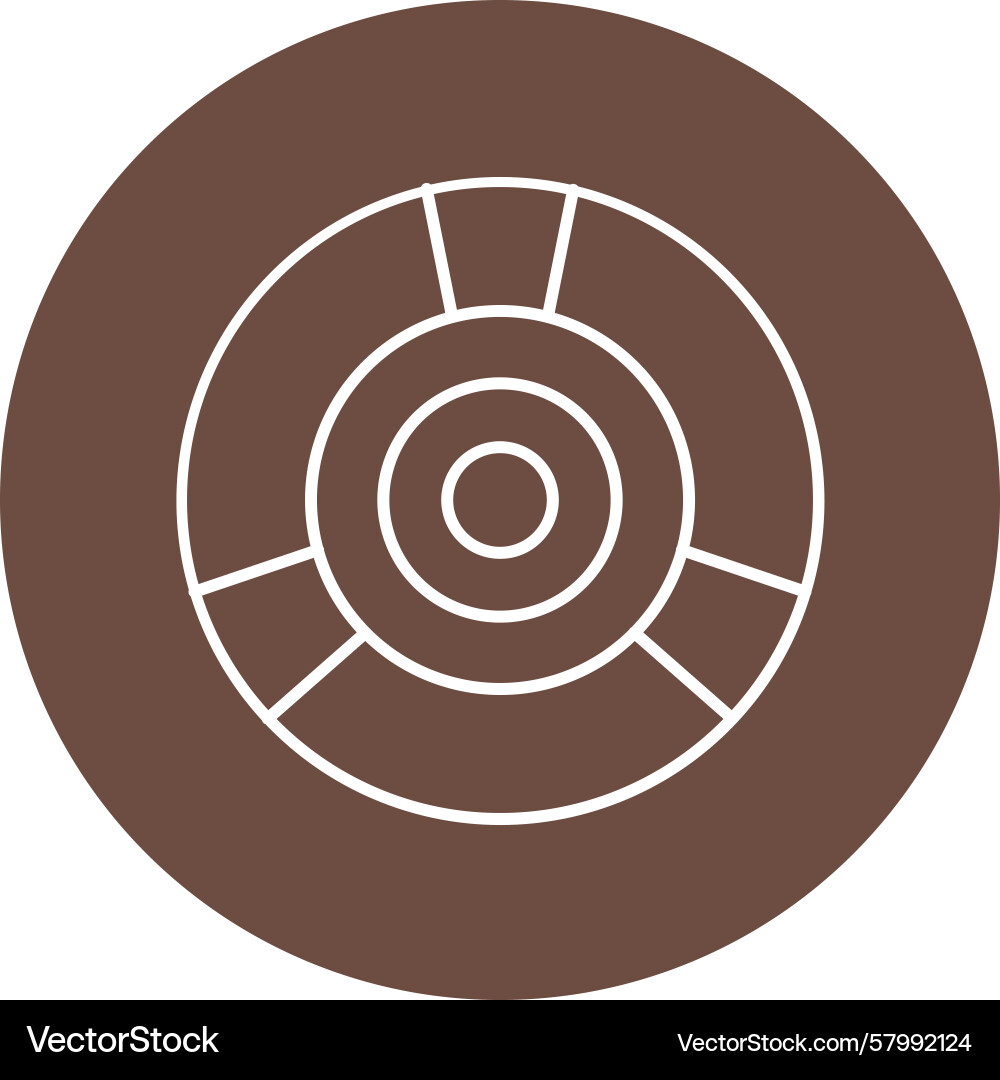 Cd line multi circle Vector Image