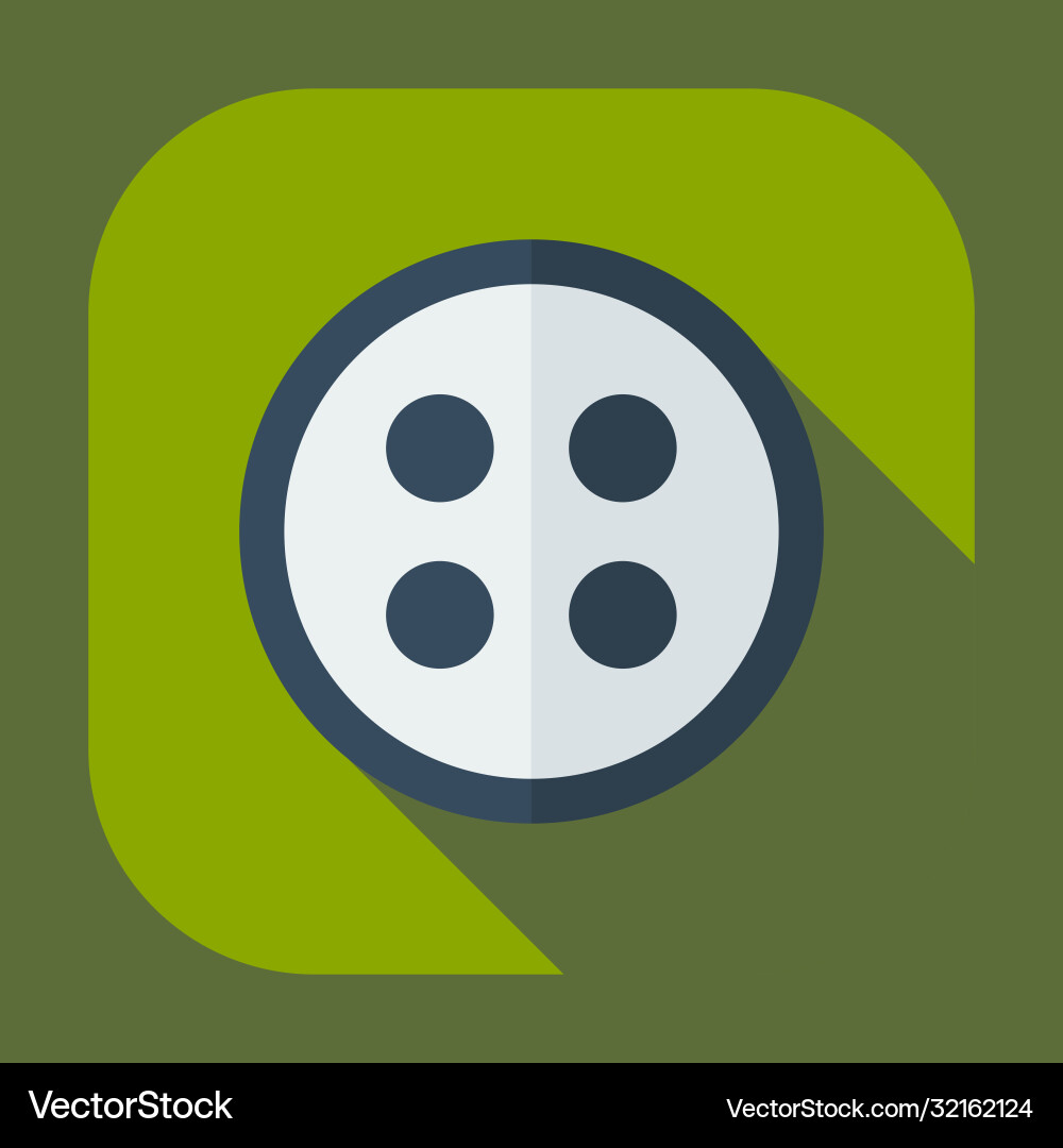 Flat modern design with shadow icons button Vector Image