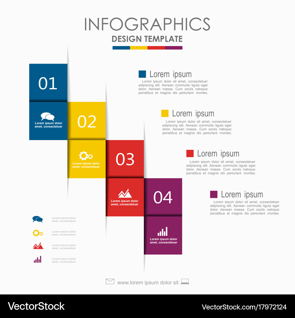 Infographic template can be used for workflow Vector Image