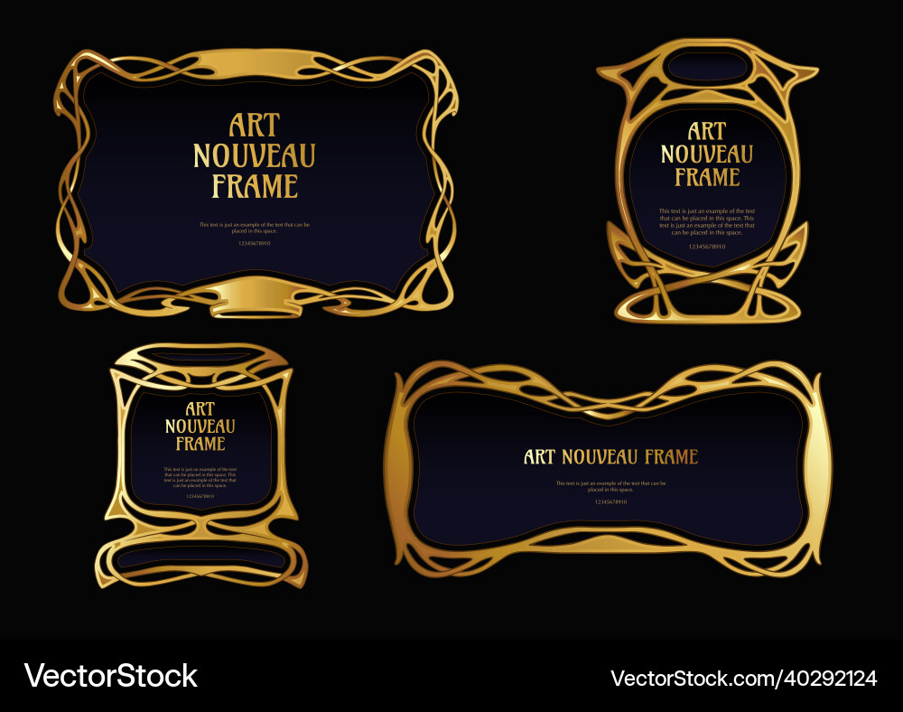 Label decorative frame border element vector image