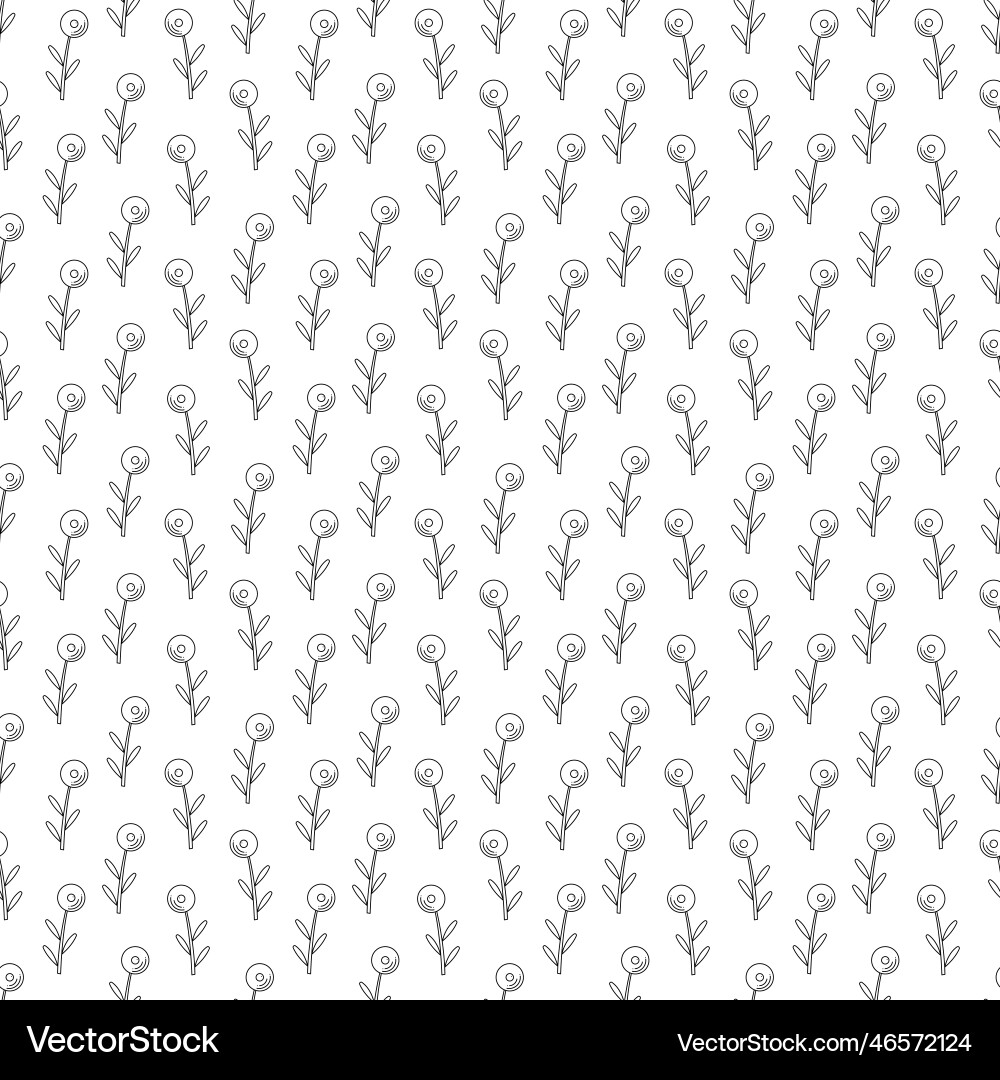 Seamless pattern with flower abstract Seamless pattern with flower abstract vector image