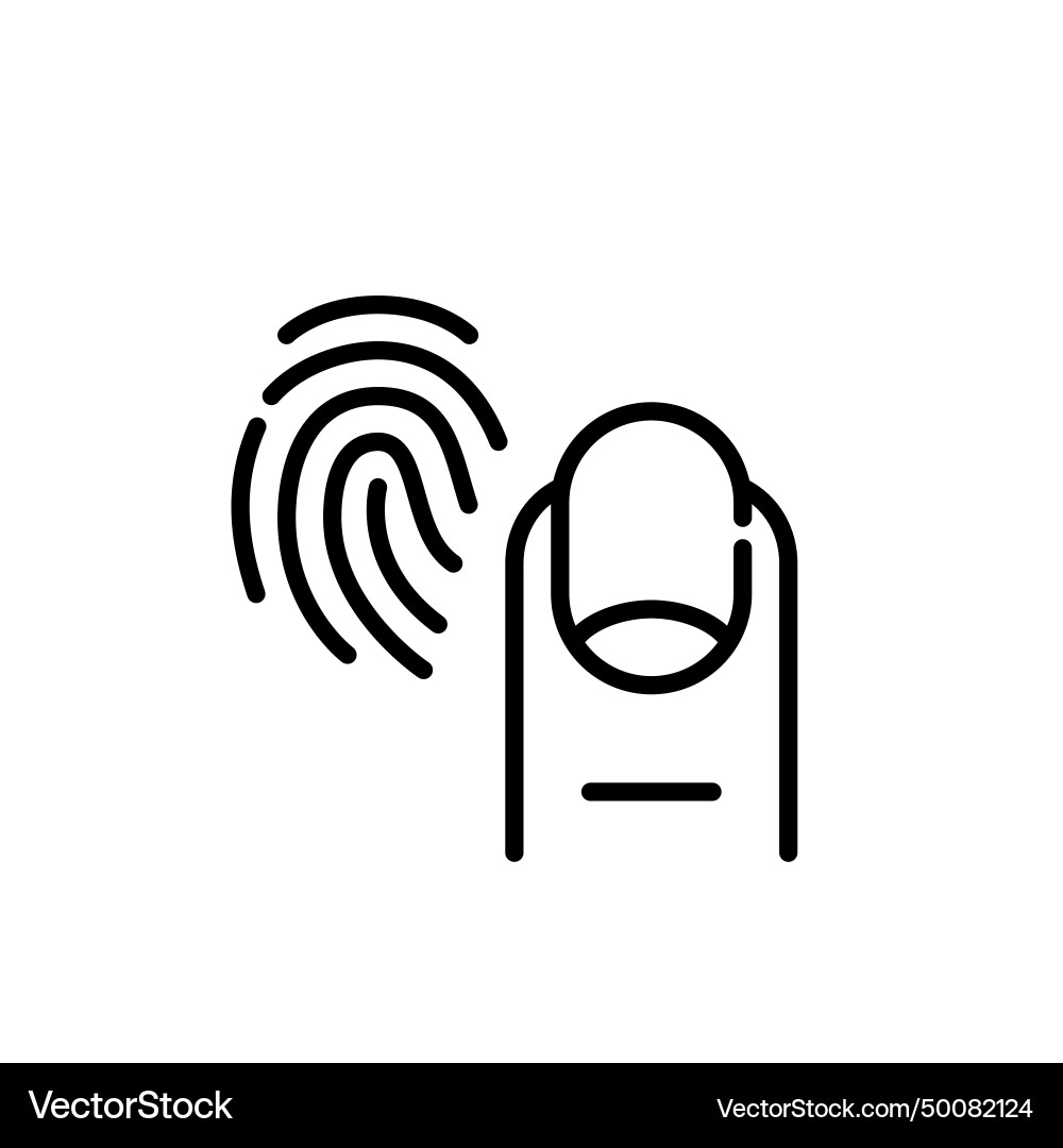 Tapping finger for fingerprint recognition pixel Tapping finger for fingerprint recognition pixel vector image