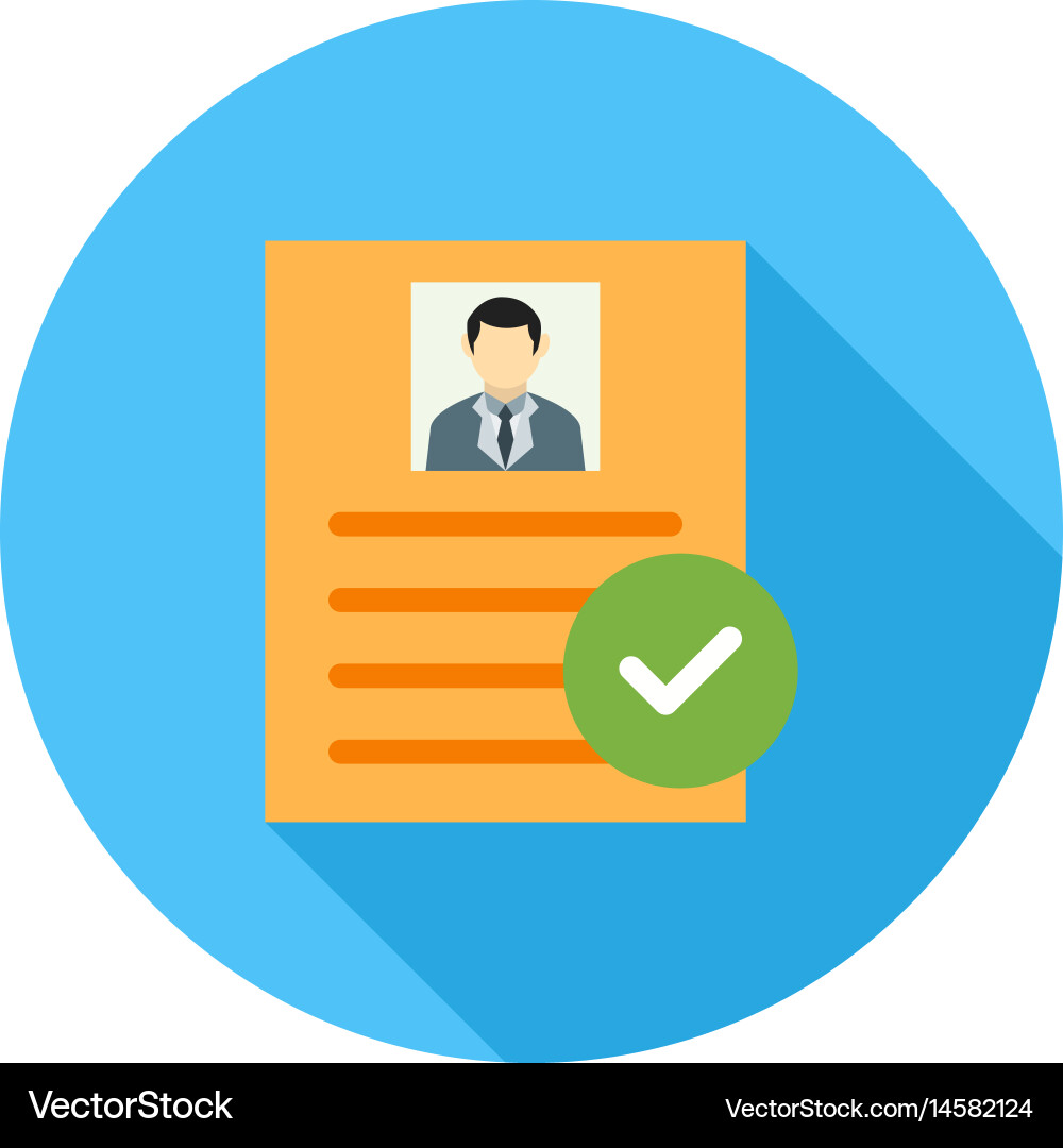 Valid user profile Vector Image