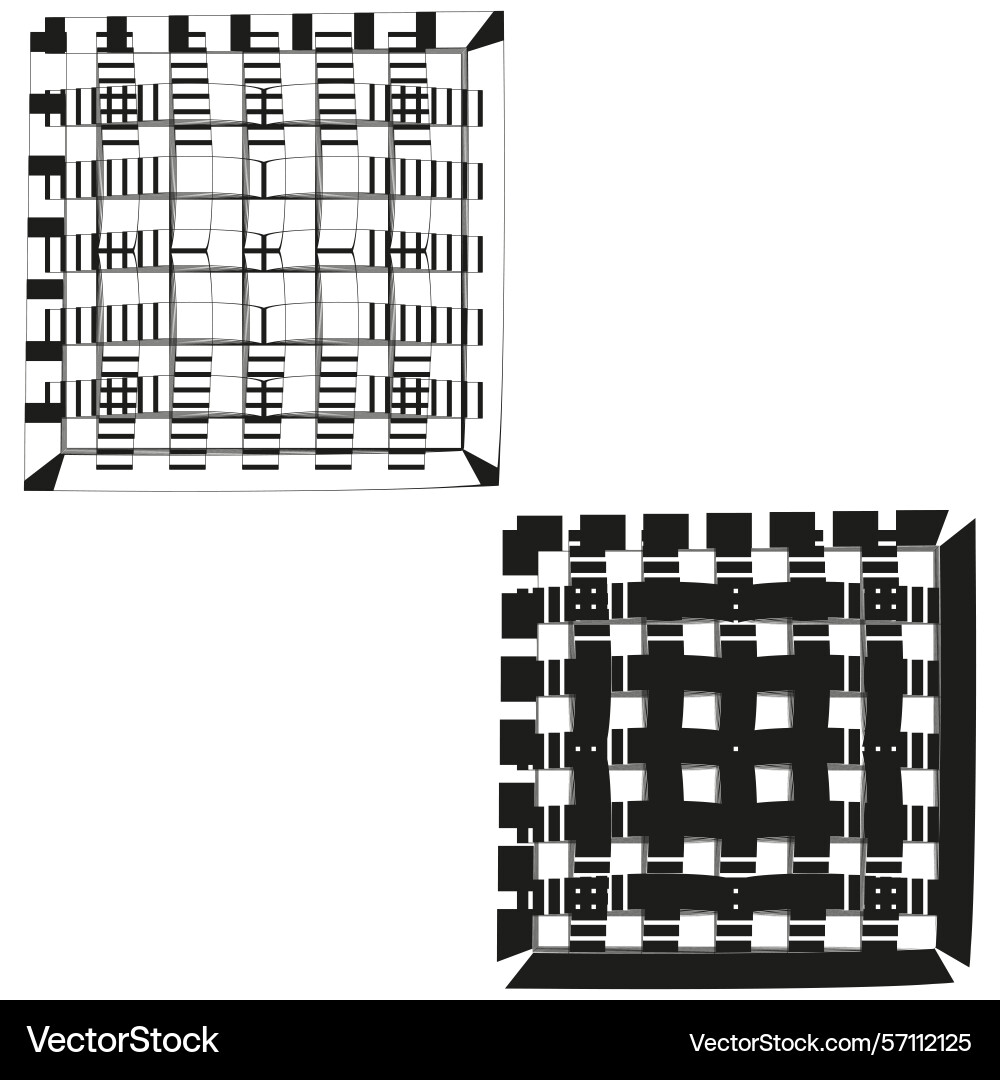 Abstract square grid optical structure checker Abstract square grid optical structure checker Vector Image