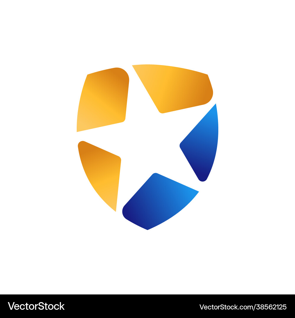 Abstract star logo icon design template Royalty Free Vector