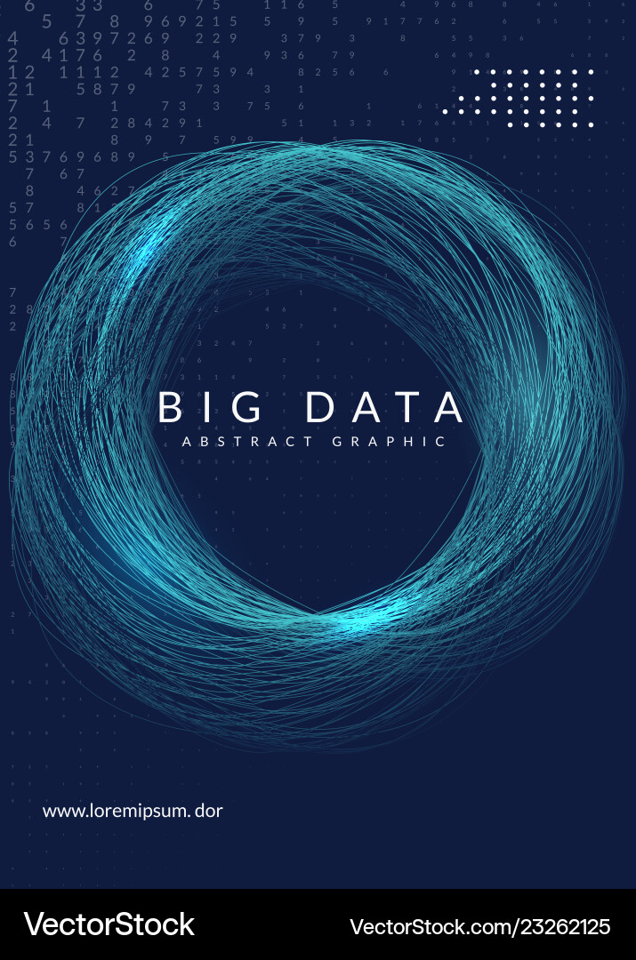 Big data background technology for visualization Big data background technology for visualization vector image