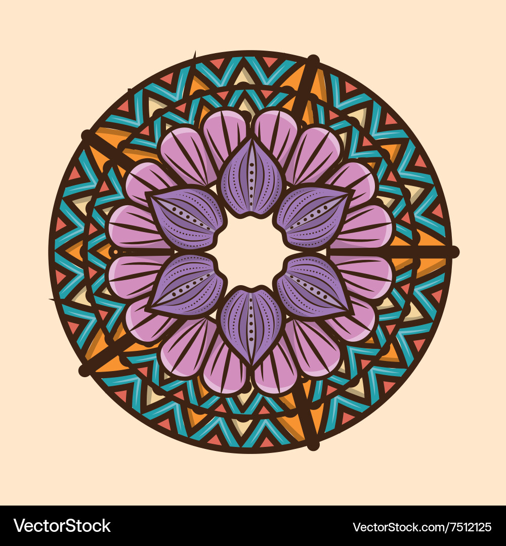 Bohemian Pattern Background Vector Image
