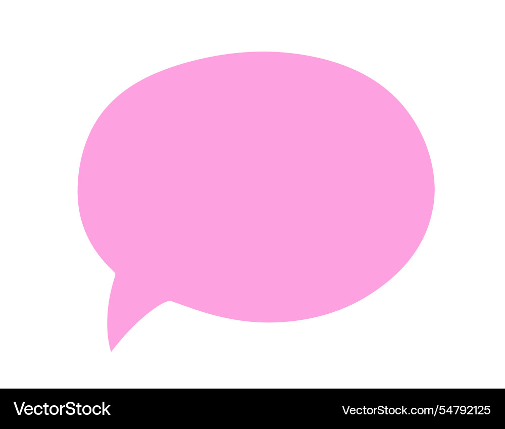 Chat speech bubble message text cloud shape Chat speech bubble message text cloud shape vector image