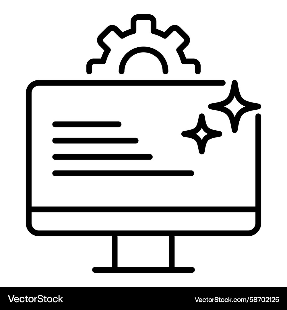 Conceptual icon of generative ai ai-generated Vector Image
