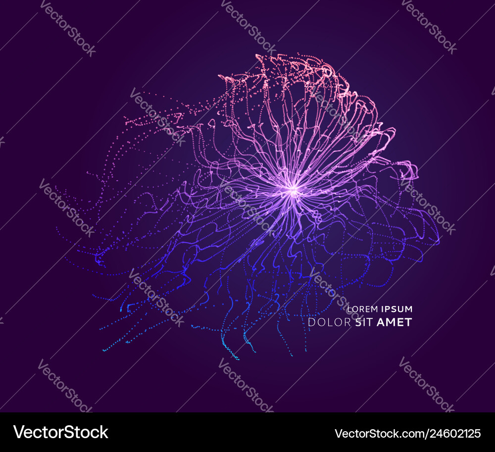 Dynamic Particle Explosion vector image