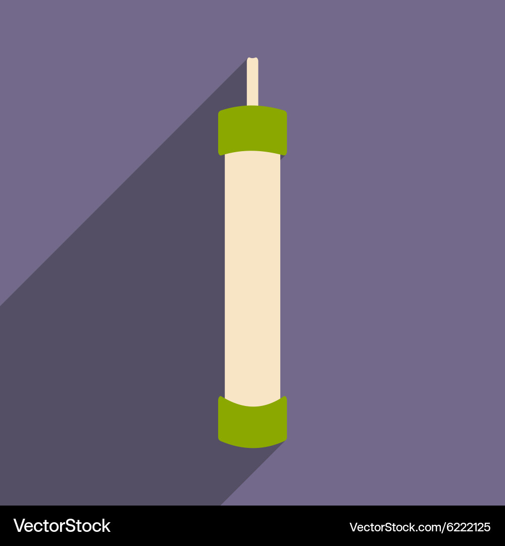 Flat with shadow icon and mobile application hand vector image