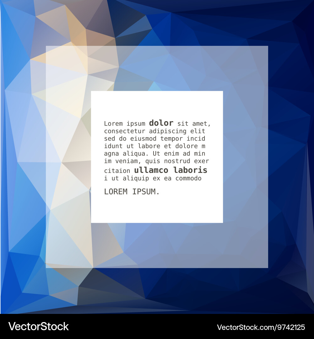 Geometric triangular abstract background vector image