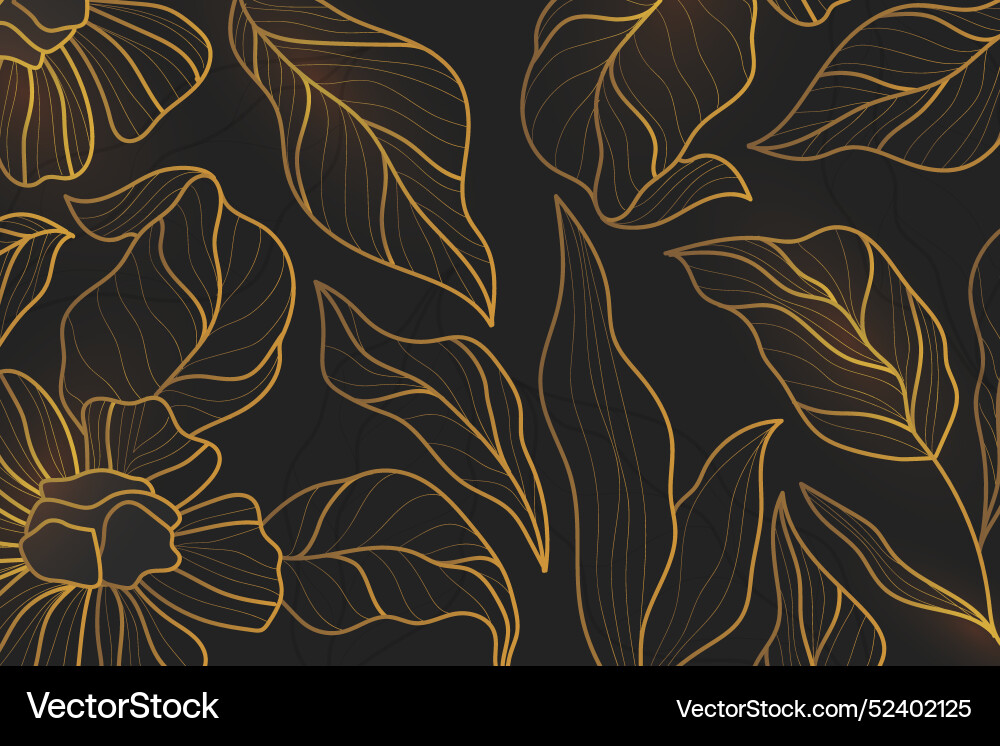 Gradient golden linear background Vector Image