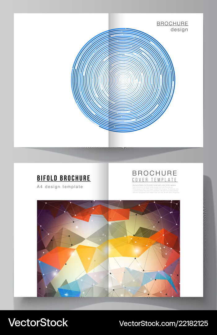 Layout of two a4 format vector image