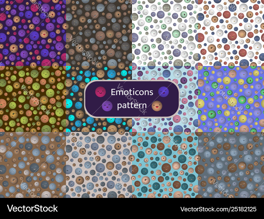 Pattern 09 set seamless patterns with image Pattern 09 set seamless patterns with image Vector Image