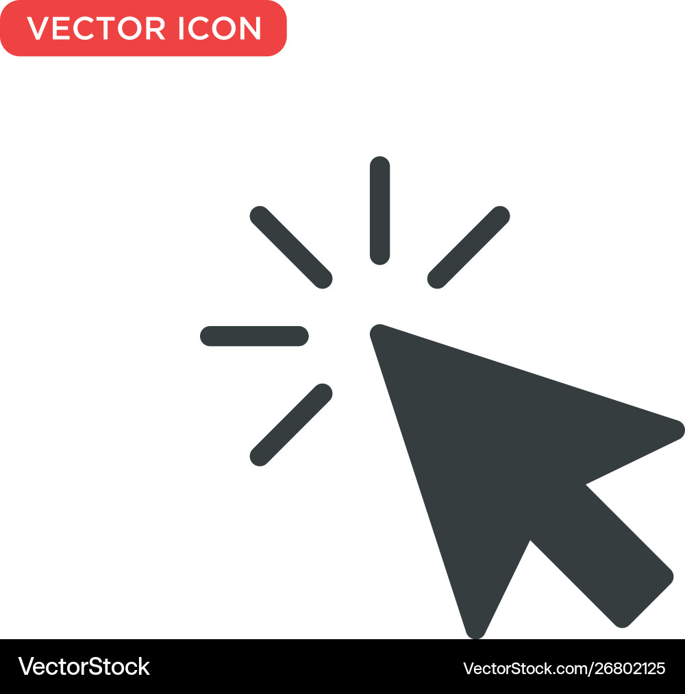 Pointer cursor icon design Pointer cursor icon design vector image