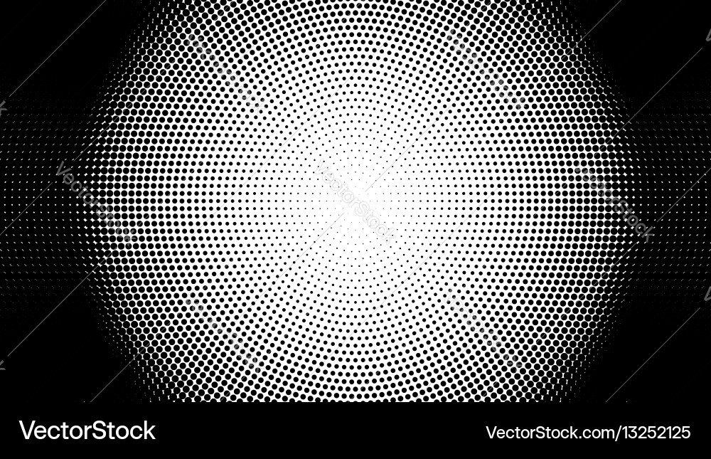 Retro Halftone Spot Pattern Vector Image