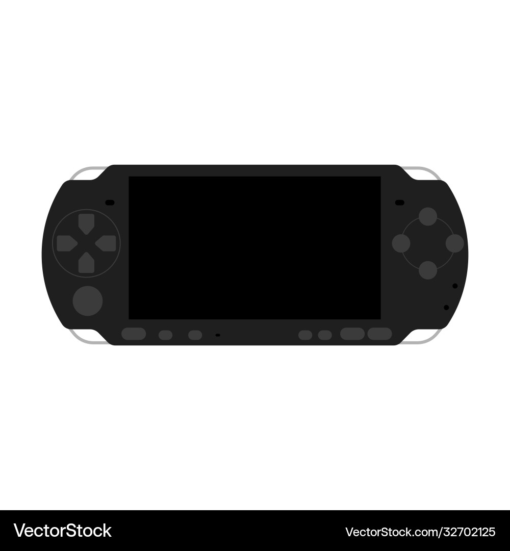 Retro handheld game console Retro handheld game console vector image