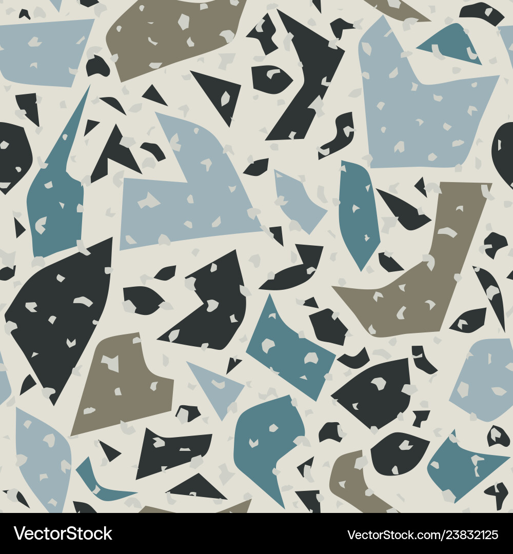 Terrazzo colorful seamless pattern abstract repeat Terrazzo colorful seamless pattern abstract repeat vector image
