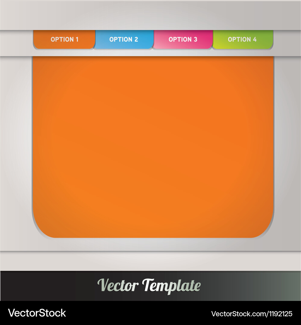Website Template - Brochure Style – Royalty-Free Vector | VectorStock