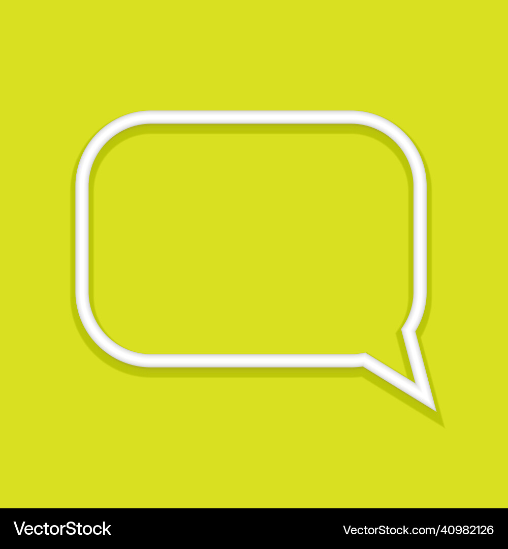 3d abstract speech bubble icons char message vector image