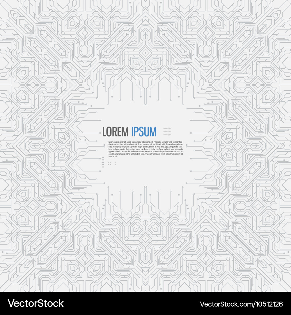 Abstract Circuit Board Pattern vector image