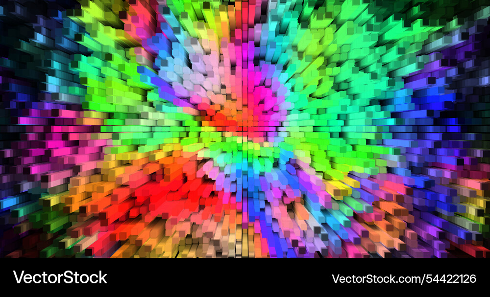 Abstract images of an array geometric shapes Vector Image