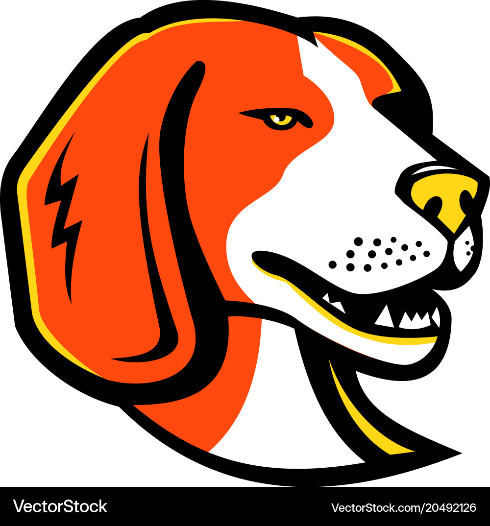 Beagle Mascot Icon Vector Image
