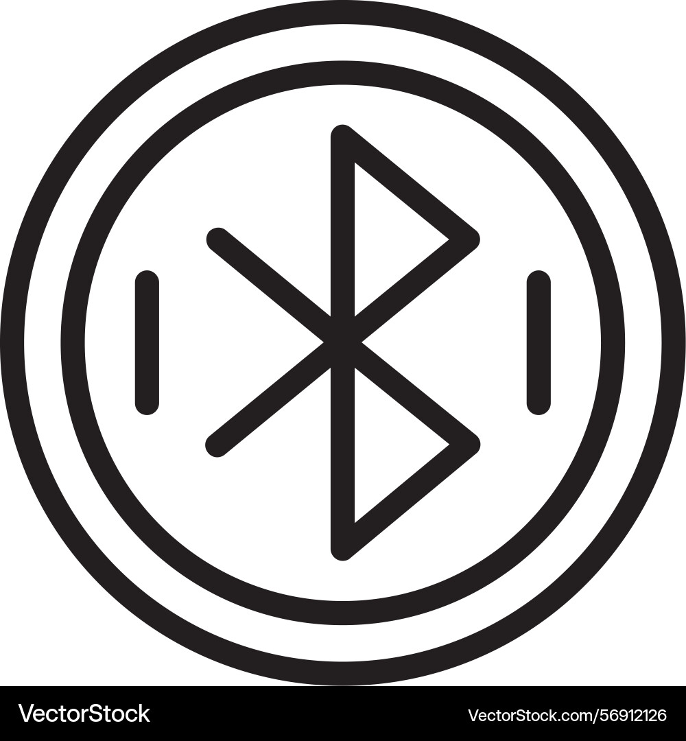 Bluetooth linear style icon design Vector Image