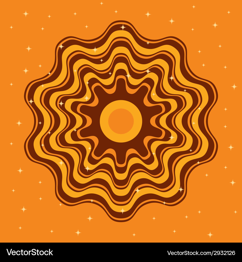 Chocolate oranges pattern background template Vector Image