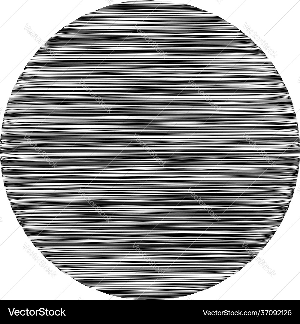 Circle with scribble sketch doodle effect pattern Circle with scribble sketch doodle effect pattern vector image