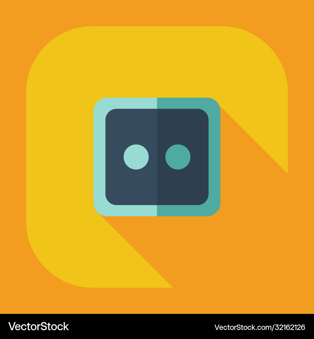 Flat modern design with shadow icons button Flat modern design with shadow icons button vector image