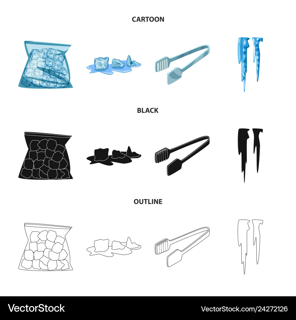 Isolated object of texture and frozen symbol Isolated object of texture and frozen symbol vector image