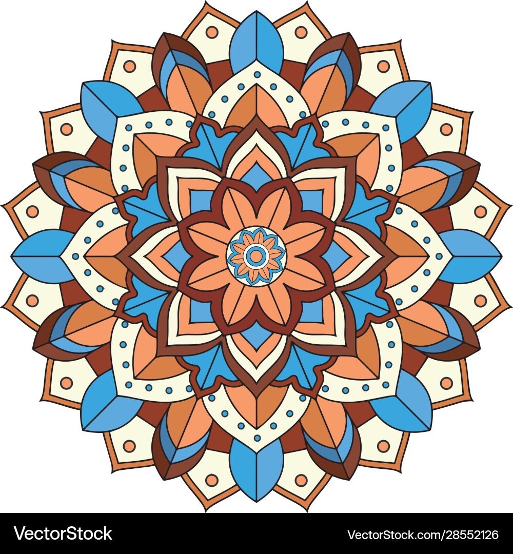 Mandala patterns on isolated background Vector Image
