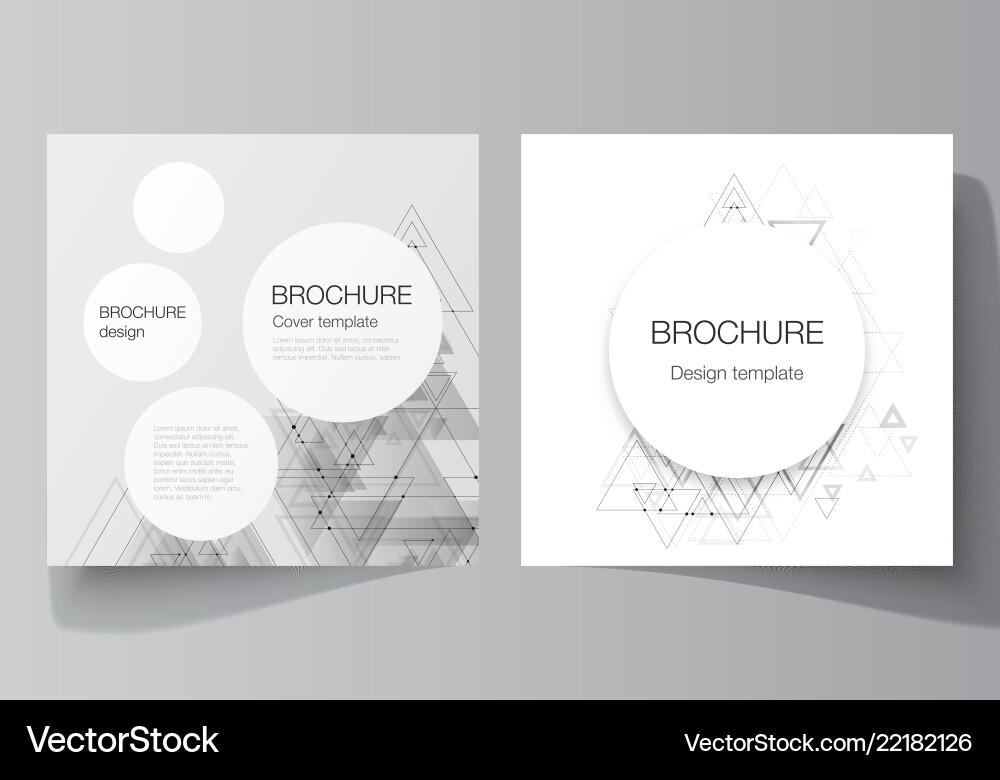 Minimal editable layout of two square Minimal editable layout of two square vector image
