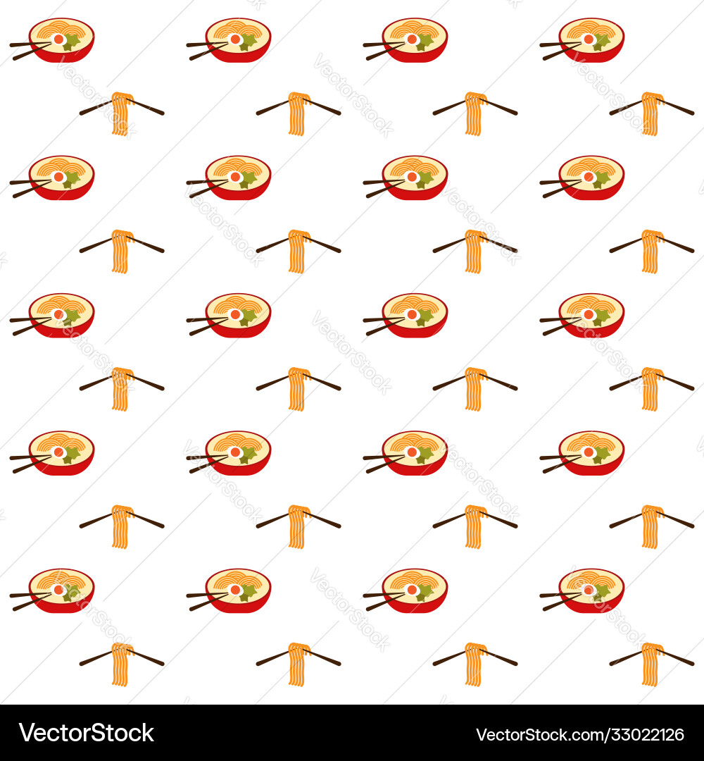 Noodle Pattern Background Vector Image