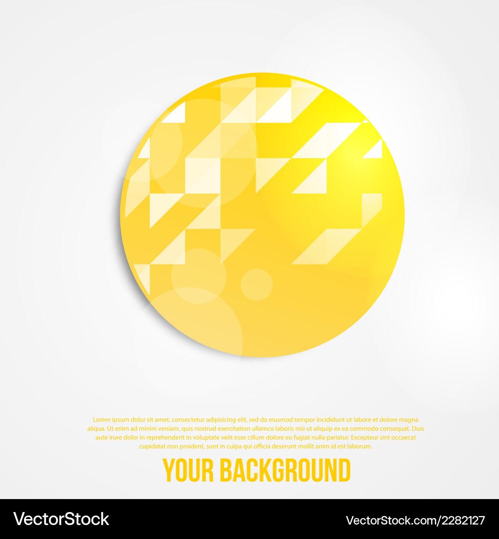 Abstract circles template object web vector image
