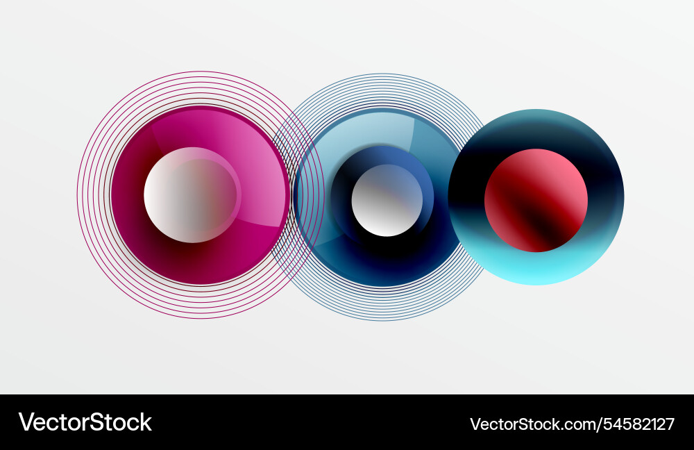 Abstract composition of overlapping circles Abstract composition of overlapping circles vector image