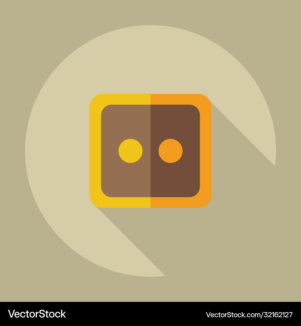 Flat modern design with shadow icons button vector image