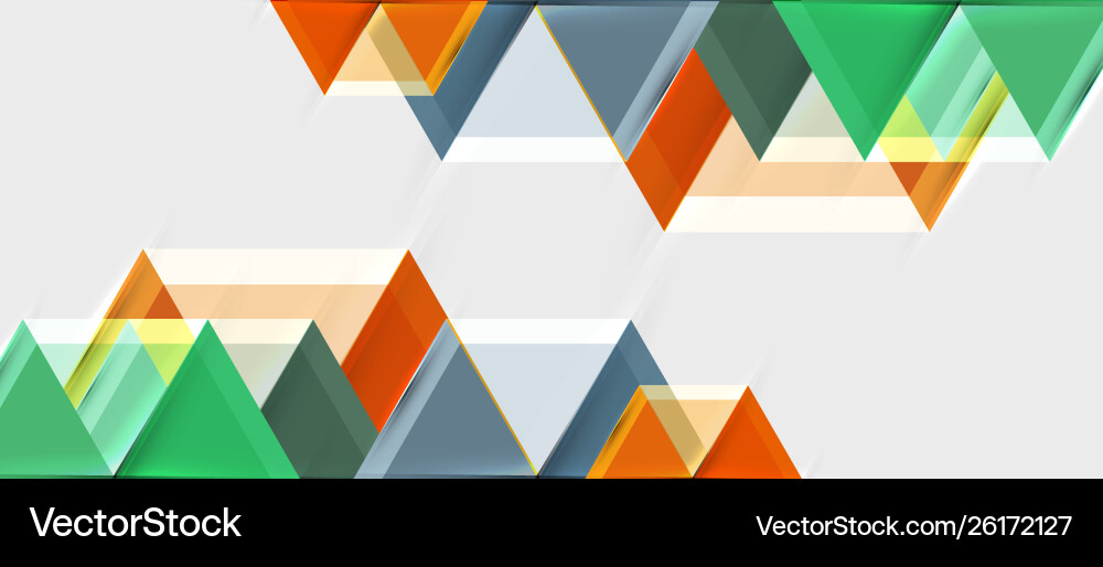 Geometric triangle and hexagon abstract background Vector Image