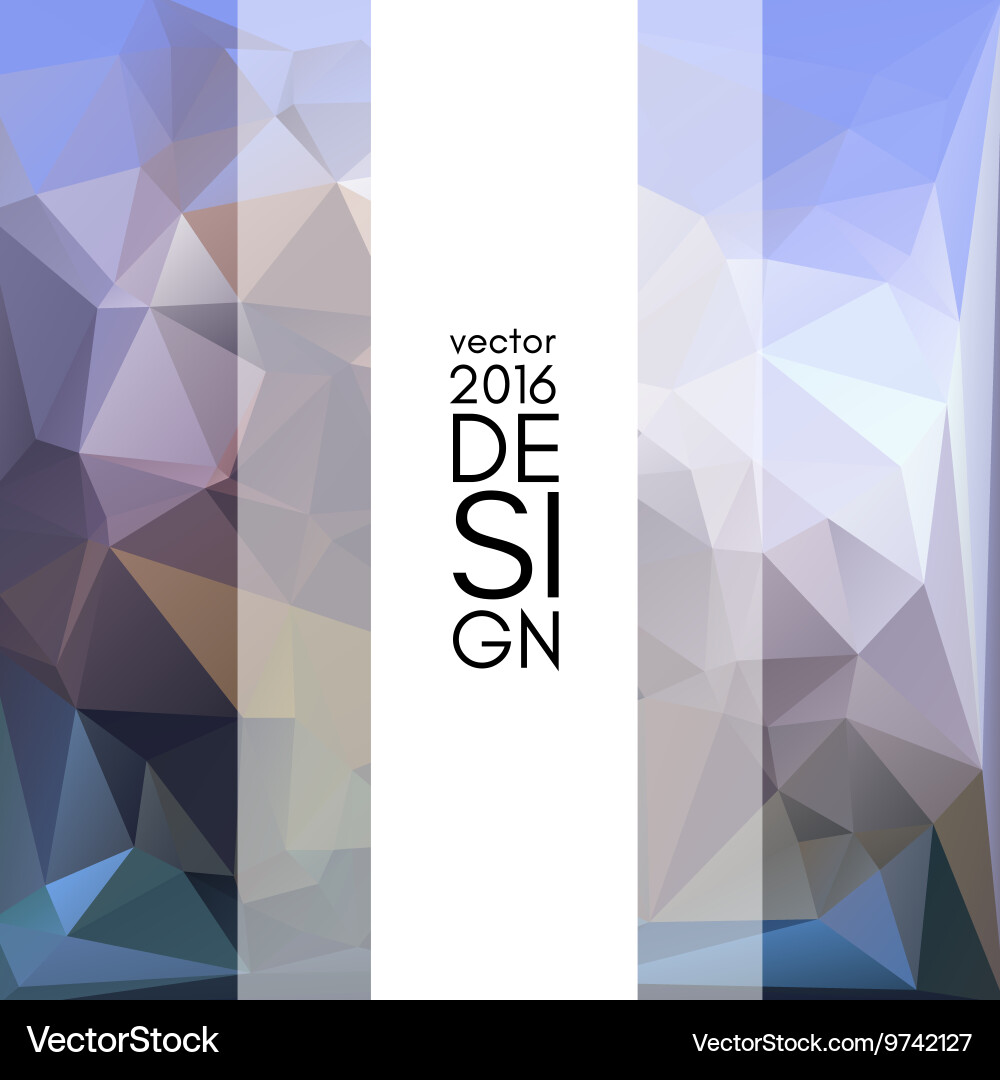 Geometric triangular abstract background vector image